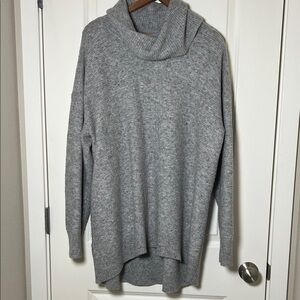 Loft Plus Grey Mulit Color Speckled Turtleneck Sweater Size 20/22
